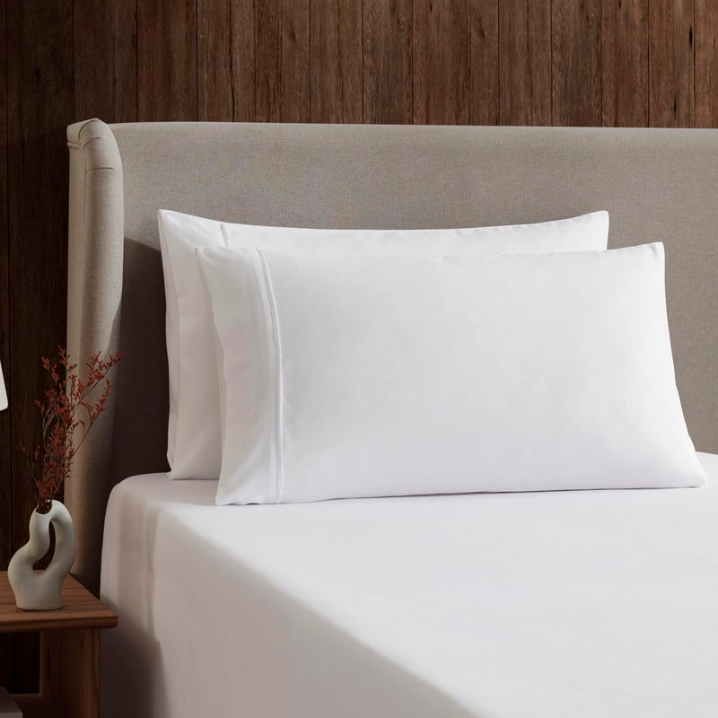Nestl Twin Sheet Set - 1800 Ultra-Soft Microfiber Twin Bed Sheets - Double Brushed - Deep Pockets - Easy Fit - Extra Soft - 3 Piece Set - Bedding Sheets & Pillowcases (Twin, White) - Image 3